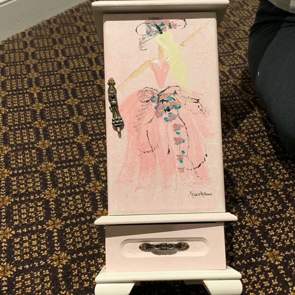 Hand Painted Ballerina Jewelry Box